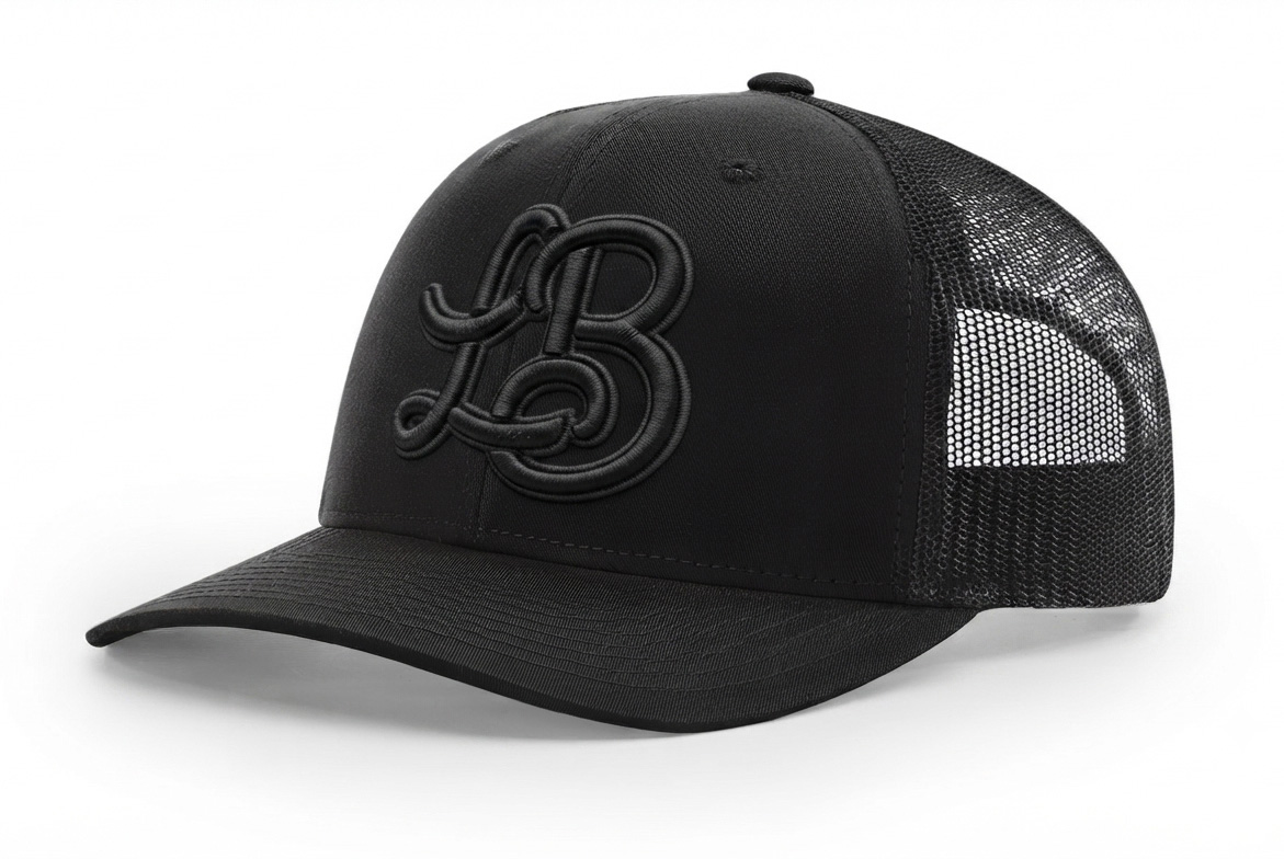 Lil Bison Black Monogram Hat